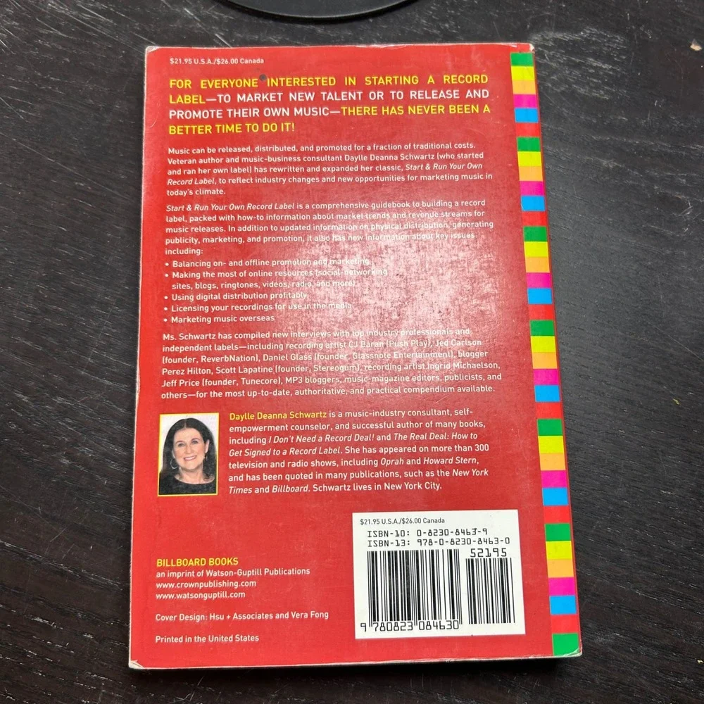 Start & Run Your Own Record Label 3rd Edition Daylle Deanna Schwartz Paperback‎